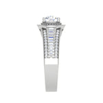 Load image into Gallery viewer, 0.50 cts. Solitaire Halo Diamond Split Shank Platinum Ring JL PT WB6013E   Jewelove.US
