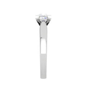 0.30cts Princess Cut Diamond Platinum Solitaire Engagement Ring JL PT 52050   Jewelove.US