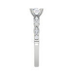 Load image into Gallery viewer, Designer 0.30 cts Solitaire Shank Diamond Platinum Ring for Women JL PT RV RD 120   Jewelove
