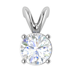 Load image into Gallery viewer, 0.50 cts. Platinum Solitaire Pendant for Women JL PT P SP RD 102   Jewelove.US
