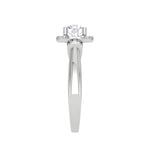 Load image into Gallery viewer, 0.50 cts Solitaire Halo Diamond Platinum Ring JL PT JRW2586MM   Jewelove.US
