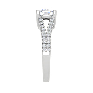 0.50 cts Solitaire Platinum Diamond Split Shank Ring JL PT PR RD 100   Jewelove.US