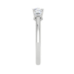 Load image into Gallery viewer, 0.50 cts. Solitaire Three Stone Platinum Diamond Engagement Ring JL PT R3 RD 161   Jewelove.US
