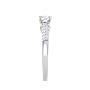 0.30cts Solitaire Diamond Split Shank Platinum Ring JL PT WB5582E   Jewelove.US