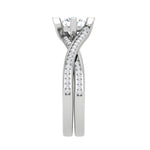 Load image into Gallery viewer, 0.50 cts Solitaire Diamond Twisted Shank Platinum Ring JL PT RP RD 129   Jewelove.US
