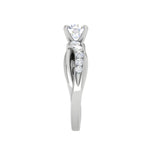 Load image into Gallery viewer, 0.50cts Solitaire Diamond Twisted Shank Platinum Ring JL PT WB5797E   Jewelove.US
