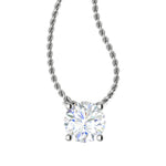 Load image into Gallery viewer, 0.50 cts. Platinum Solitaire Pendant for Women JL PT P SP RD 100   Jewelove.US
