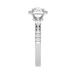 Load image into Gallery viewer, 0.50 cts. Single Halo Solitaire Diamond Shank Platinum Ring JL PT RH RD 199   Jewelove.US
