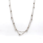 Load image into Gallery viewer, Japanese 2 Line Platinum Chain with Diamond Cut Balls JL PT CH 852-A   Jewelove.US
