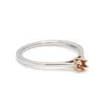 Load image into Gallery viewer, 6 Prong Platinum Rose Gold Solitaire Mounting JL PT 1145-M   Jewelove.US
