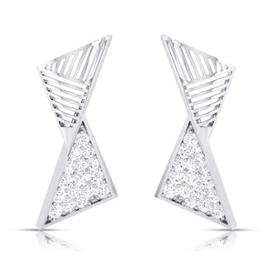 Designer Platinum Diamond Pendant & Earrings JL PT P BT 34-F  Earrings-only Jewelove.US