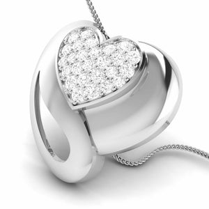 Platinum Diamond Heart Pendant Set JL PT P BT 38-B  Pendant-only Jewelove.US