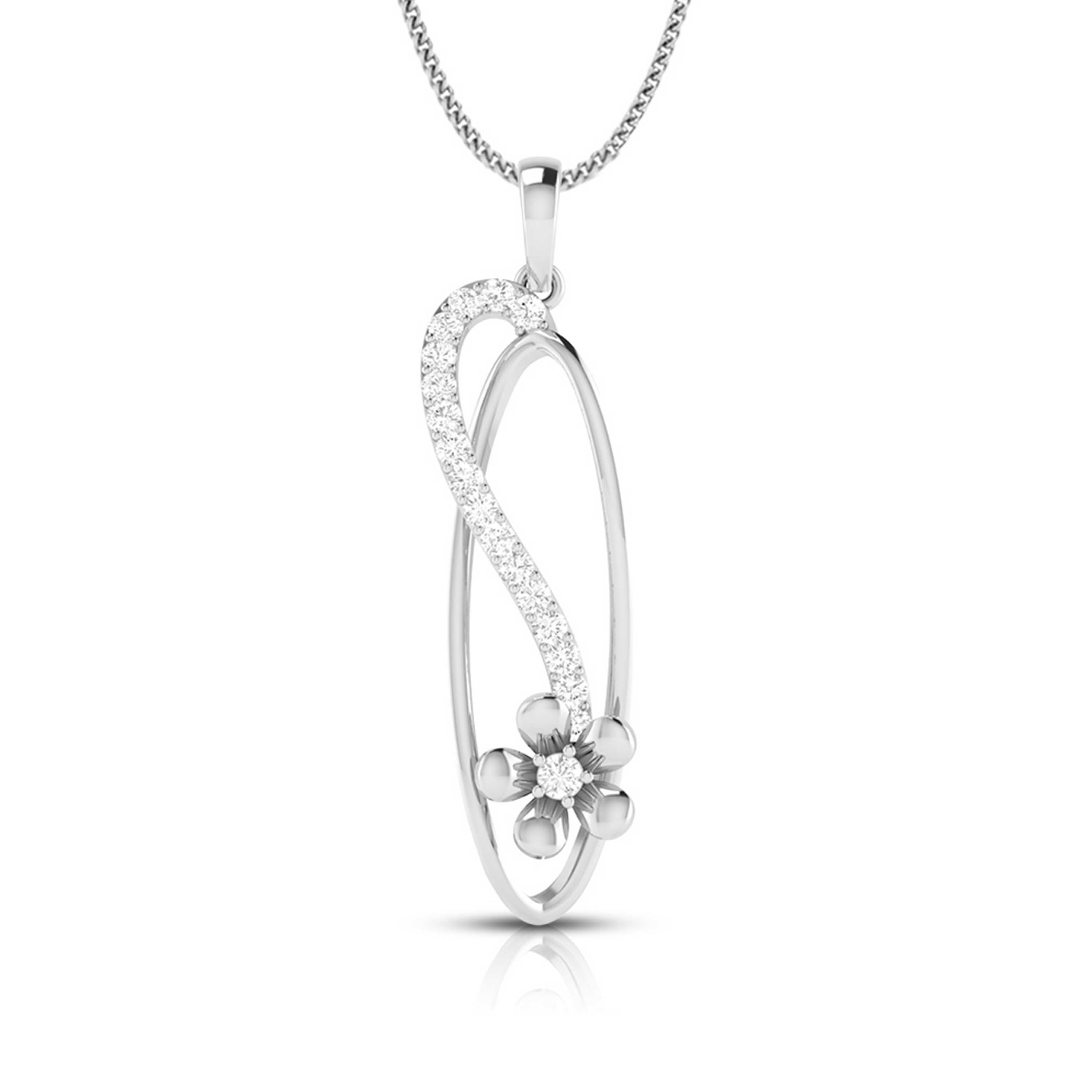 Designer Platinum Diamond Pendant Set JL PT P 39-C  Pendant-only Jewelove.US