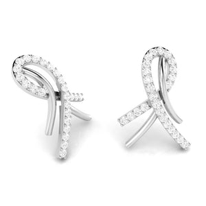 Designer Platinum Diamond Earrings for Women JL PT P BT 39-D   Jewelove.US