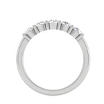 Load image into Gallery viewer, 15 Pointer Diamond Half Eternity Platinum Ring for Women JL PT WB RD 162   Jewelove
