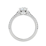 Load image into Gallery viewer, 0.50 cts. Cushion Solitaire Diamond Split Shank Platinum Ring JL PT RP CU 103   Jewelove.US
