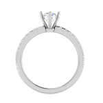 Load image into Gallery viewer, 0.50 cts Solitaire Diamond Shank Platinum Ring JL PT RC RD 252   Jewelove.US
