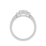 Load image into Gallery viewer, 0.50cts. Princess Cut Solitaire Diamond Platinum Ring JL PT R3 PR 110   Jewelove.US
