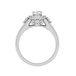 Load image into Gallery viewer, 0.30 cts. Cushion Solitaire Halo Split Shank Platinum Engagement Ring JL PT JRW1543MM   Jewelove.US
