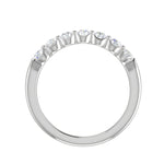 Load image into Gallery viewer, 7 Pointer Half Eternity Designer Platinum Diamond Ring for Women JL PT WB RD 126   Jewelove
