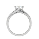 Load image into Gallery viewer, 0.50 cts Solitaire Diamond Twisted Shank Platinum Ring JL PT RP RD 129   Jewelove.US
