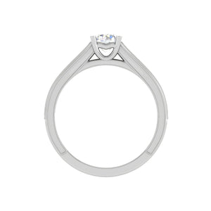 0.50 cts Solitaire Diamond Shank Platinum Ring JL PT RP RD 141   Jewelove.US