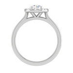 Load image into Gallery viewer, 0.50 cts Solitaire Single Halo Platinum Ring JL PT RH RD 111   Jewelove.US
