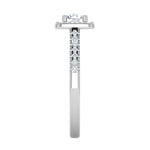 Load image into Gallery viewer, 0.50 cts Solitaire Square Halo Diamond Shank Platinum Ring JL PT RH RD 176   Jewelove.US
