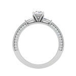 Load image into Gallery viewer, 0.50 cts Solitaire Diamond Split Shank Platinum Ring JL PT RP RD 167   Jewelove.US
