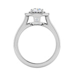 Load image into Gallery viewer, 0.70 cts Solitaire Halo Diamond Shank Platinum Ring JL PT RH RD 149   Jewelove.US
