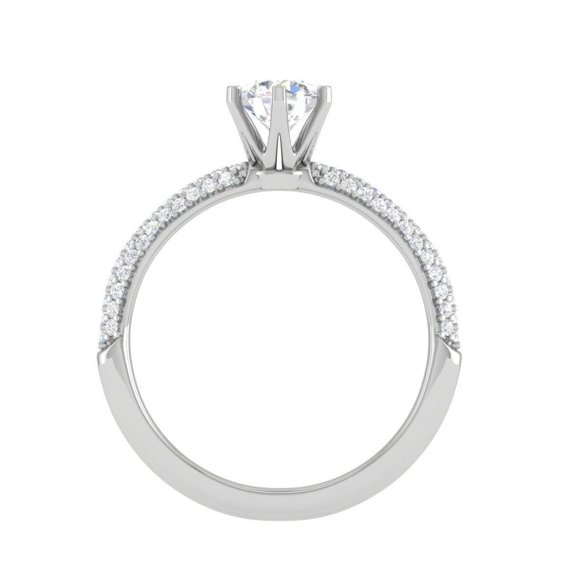 0.50 cts Solitaire Split Shank Diamond Platinum Ring JL PT RP RD 193   Jewelove.US