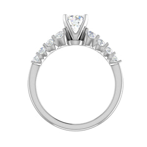 0.50 cts Solitaire Diamond Shank Platinum Ring JL RC RD 258   Jewelove.US