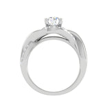 Load image into Gallery viewer, 0.50 cts Solitaire Diamond Twisted Shank Platinum Ring JL PT JRW2434MM   Jewelove.US
