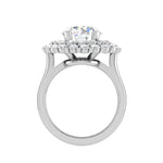 Load image into Gallery viewer, 0.50 cts Solitaire Double Halo Diamond Platinum Ring JL PT REHS1487   Jewelove.US
