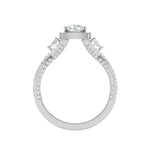 Load image into Gallery viewer, 0.50cts. Cushion Solitaire Diamond Platinum Ring JL PT R3 PR 176   Jewelove.US
