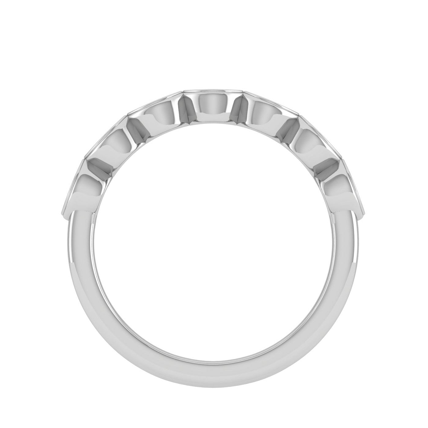 Half Eternity Diamond Platinum Ring for Women JL PT WB RD 153   Jewelove