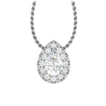 Load image into Gallery viewer, 30-Pointer Pear Solitaire Cut Platinum Diamond Pendant JL PT PF PS 111   Jewelove.US
