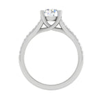 Load image into Gallery viewer, 0.50 cts Solitaire Platinum Diamond Split Shank Ring JL PT PR RD 100   Jewelove.US
