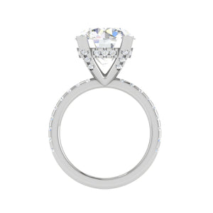 0.70cts. Solitaire Diamond Shank Platinum Ring JL PT 50974   Jewelove.US