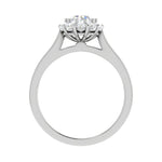 Load image into Gallery viewer, 0.50 cts Solitaire Halo Diamond Shank Platinum Ring JL PT RH RD 232   Jewelove.US
