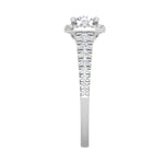 Load image into Gallery viewer, 0.50 cts Solitaire Square Diamond Shank Platinum Ring JL PT RH RD 178   Jewelove.US
