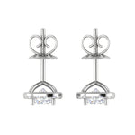 Load image into Gallery viewer, Cushion Solitaire Halo Diamond Earrings for Women JL PT E SE CU 110   Jewelove
