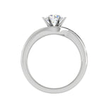 Load image into Gallery viewer, 0.50 cts Solitaire Diamond Twisted Shank Platinum Ring JL PT MHD287   Jewelove.US
