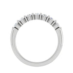 Load image into Gallery viewer, 7 Pointer Half Eternity Diamond Platinum Ring for Women JL PT WB RD 146   Jewelove
