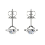 Load image into Gallery viewer, 0.70 cts. Solitaire Platinum Diamond Earrings JL PT E SE RD 105   Jewelove
