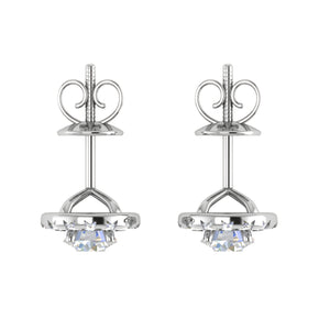0.70 cts. Solitaire Platinum Diamond Earrings JL PT E SE RD 105   Jewelove