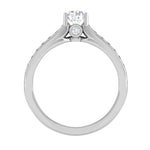 Load image into Gallery viewer, 0.50 cts Solitaire Split Diamond Shank Platinum Ring JL PT RC RD 269   Jewelove.US

