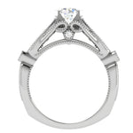 Load image into Gallery viewer, 0.70 cts Platinum Solitaire Ring for Women JL PT 1152   Jewelove
