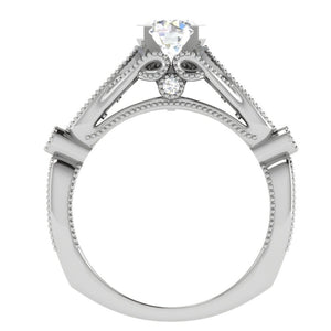 0.70 cts Platinum Solitaire Ring for Women JL PT 1152   Jewelove