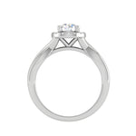 Load image into Gallery viewer, 0.50 cts Solitaire Halo Diamond Shank Platinum Ring JL PT JRW2596MM   Jewelove.US
